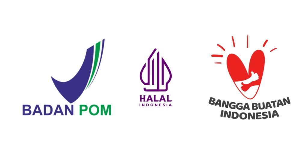 logo bpom, halal, bangga buatan indonesia